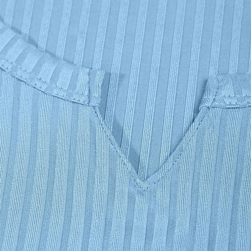 Men's T Shirt Muscle Shirt Ribbed Knit tee Tee Top Long Sleeve V Neck Summer All Seasons Plain Pit Strip Fashion Designer Basic Knitting Plain Vacation Street Casual Black White Blue Top Tee for Men2