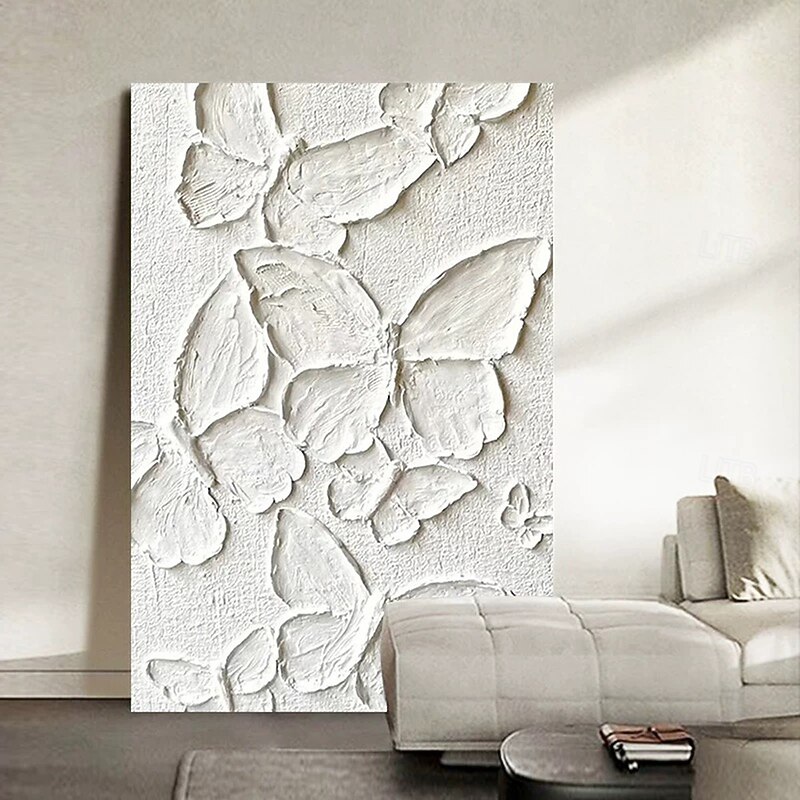 Mintura Handmade 3D Textured Abstract Butterfly Animal Oil Paintings On Canvas Modern Wall Art Room Decoration Picture For Home Decor Rolled Frameless Unstretched Painting2
