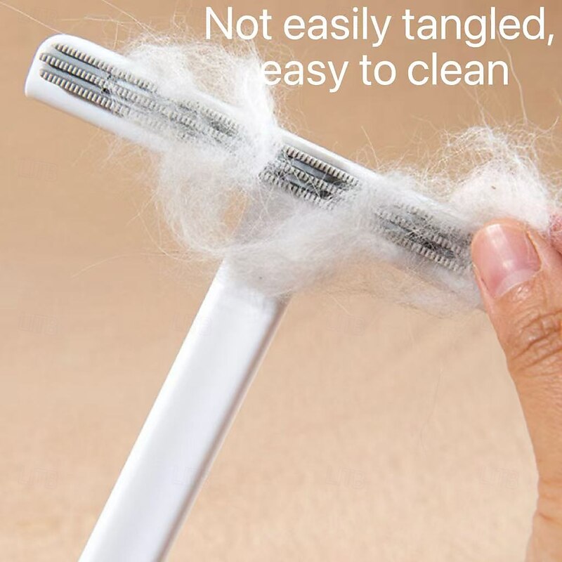 2PCS 2-in-1 Double-Sided Pet Hair and Lint Remover Brush – Portable TPR Material Fur Remover for Furniture, Clothing, and Carpets2