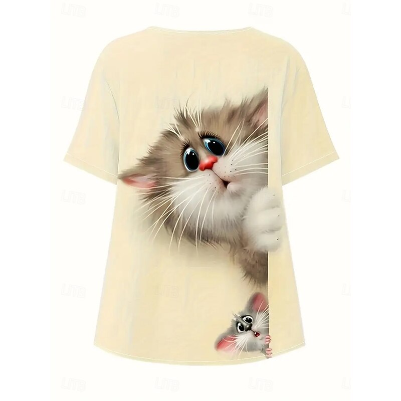 Women's Blouse Graphic Animal Vintage Tropical Stylish Short Sleeve Regular Tops Holiday Buttons Print Yellow Green Beige Gray Summer4