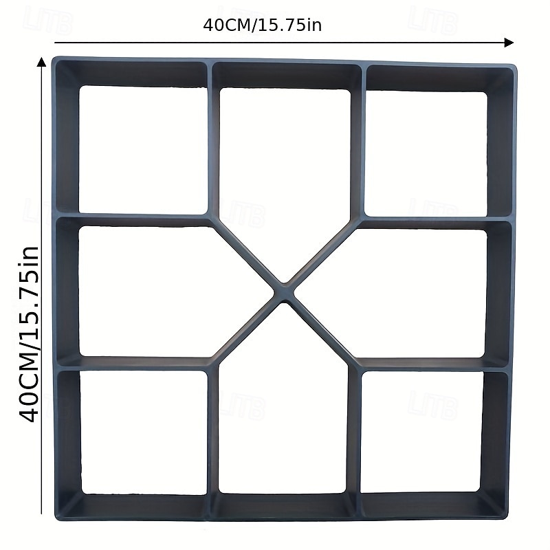 Large Concrete Paving Mold - Durable Plastic for Garden - Easy DIY Cement Floors & Courtyard Pavers - Reusable and Stylish2