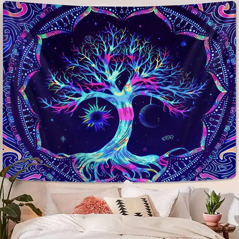 Tapestry Wall Hangings Tree of Life Mystic Bedroom Living Room Dorm Home Decor2