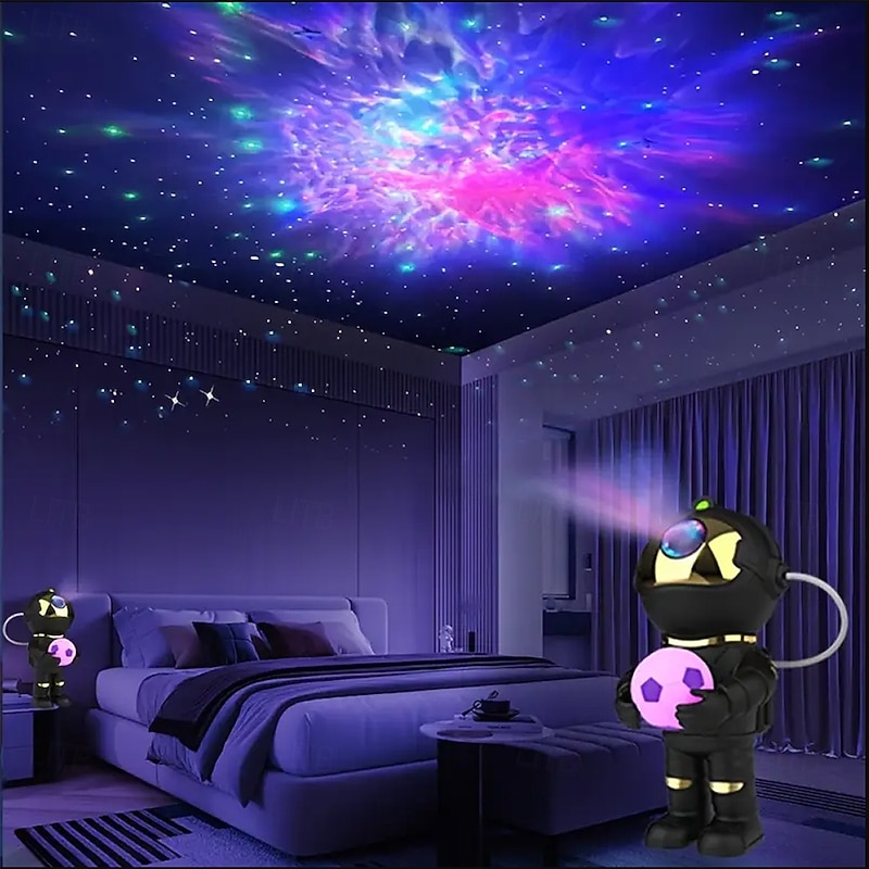 Astronaut Galaxy Projector Light Night Light Starry Sky Nebula Ceiling LED Light with Timer and Remote Control Multiple Room Decorations Suitable for Birthday Halloween and Christmas Gifts.
