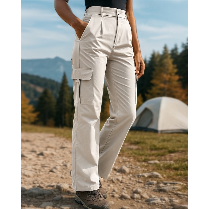 Women's Cargo Pants Hiking Pants Trousers Outdoor Regular Fit Waterproof Windproof Pants / Trousers Pocket Black Pink Spandex Camping / Hiking Golf Running S M L XL XXL