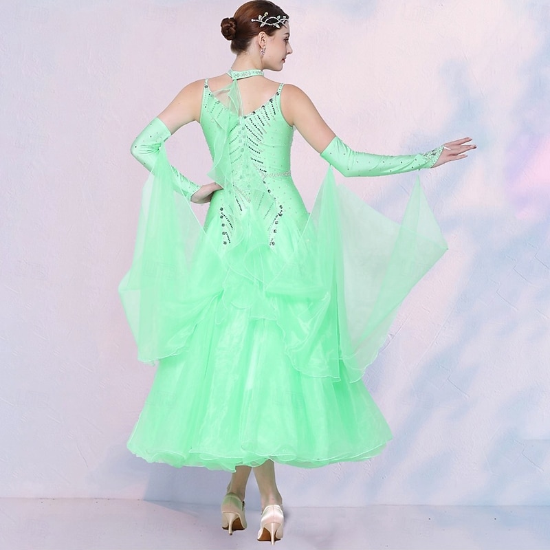 Ballroom Dance Dresses for Women Competition Waltz Modern Danwear Costumes2