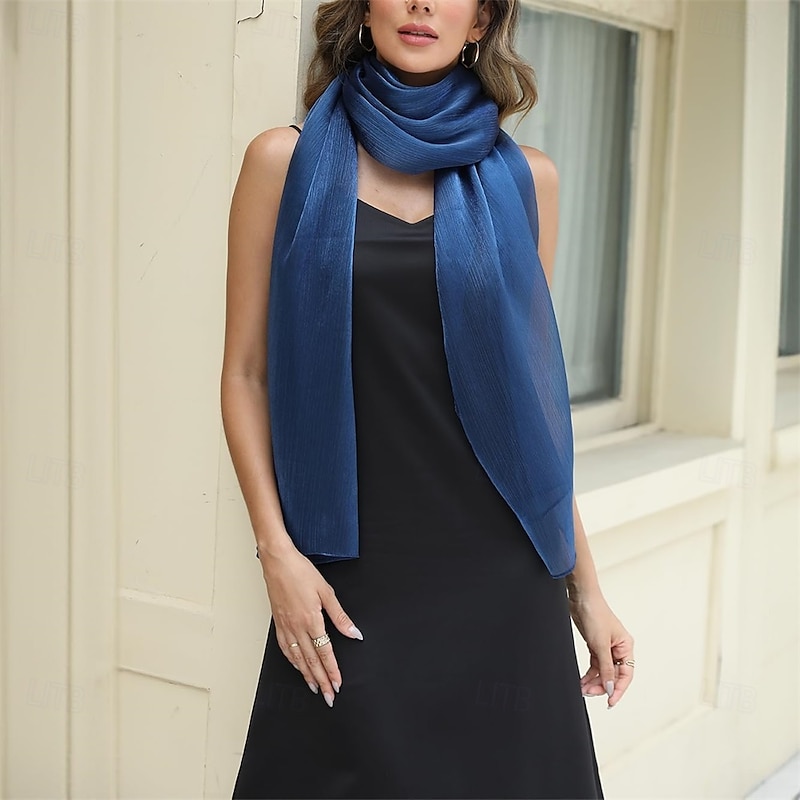 Shawls and Wraps for Evening Dresses Women Soft Shimmer Scarf Wedding Guest Shawl Wrap3