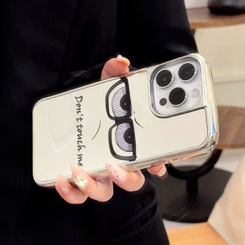 Phone Case For 16 15 14 Pro Max Plus 16e 13 Pro Max Back Cover Shockproof Cartoon Plating2