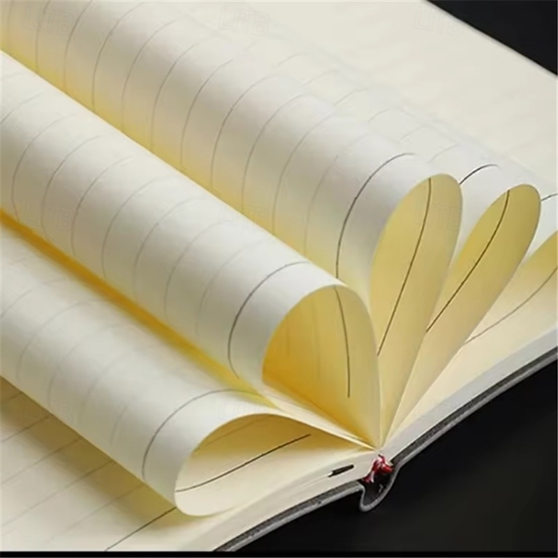 A5 Sheepin Notebook Leather Office Journal Diary notepad Stationery Student Class lined NoteBook 100pages/200pages3