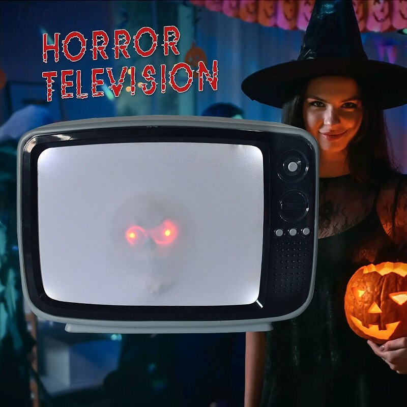Halloween TV LED Light Pops Decoration Trick or Treat Home Party Ornament