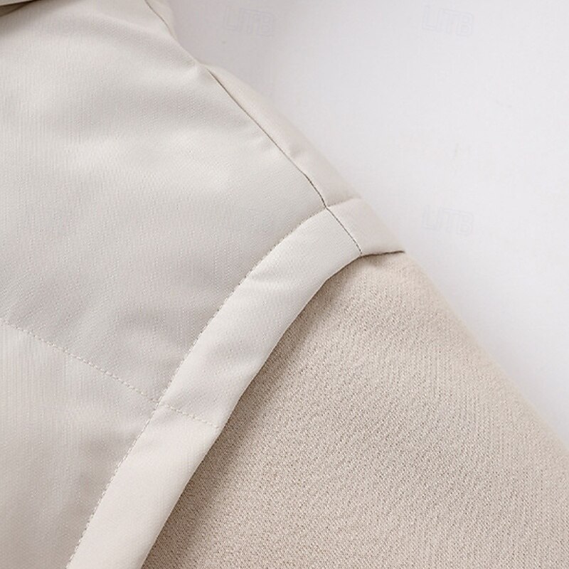 Men's Winter Coat Puffer Jacket Padded Jacket Pocket Polyster Vacation Daily Wear Date Regular Fashion Casual Comfortable Thermal Warm Winter Solid / Plain Color Black White Light Green Red Puffer3