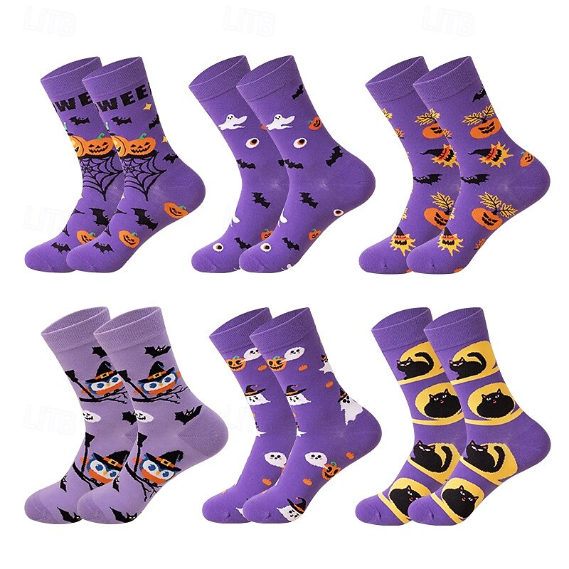 Creative Cotton Socks with Owl Design, Funny Mid-Calf Socks for Men and Women, Autumn Winter New Fashion, Trendy INS Style European and American Casual Socks