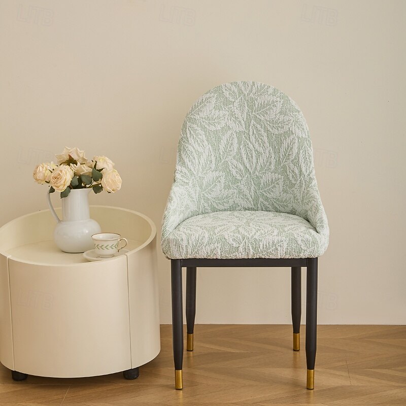 1PC Dining Chair Cover for Home - Polar Fleece Fabric Stretch Slipcover, Soft Warm Seat Cover Fits Most Chairs, Non-Slip Elastic Bottom, Machine Washable