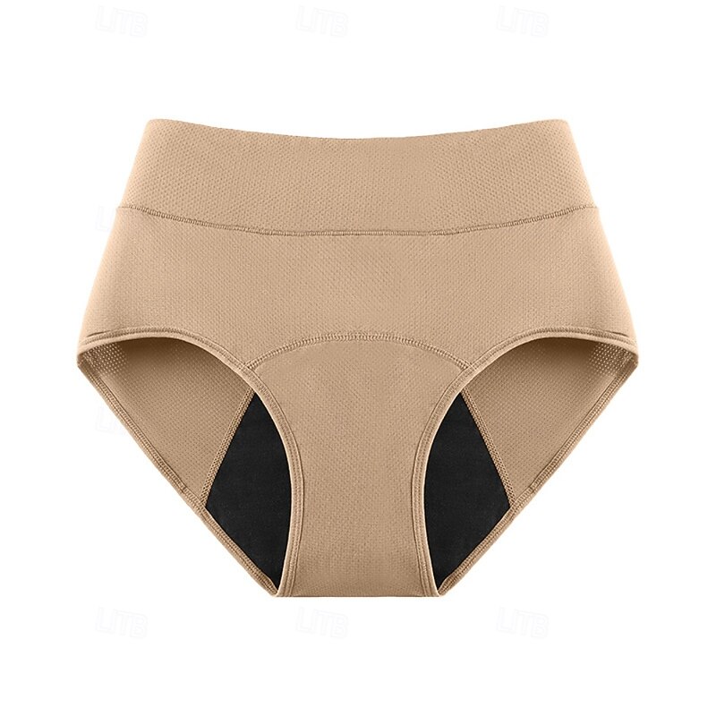Women's Panties Basic Panties Elastic WaistNightwearNylon Date Weekend Solid Colored Casual Black Light Brown Brown Khaki Beige Summer4