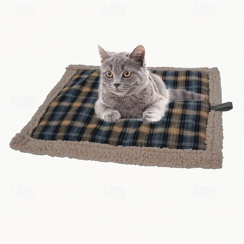 Large Plush Lambswool Pet Bed, Cozy Warm Dog & Cat Mattress, Soft Insulated Pet Nest, Fleece Cushion for Dogs and Cats, Winter Comfort Pet Mat3