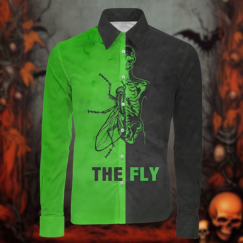 Pumpkin Blouse / Shirt Character Graphic For Men's Adults' Halloween Carnival 3D Print Party Casual Daily