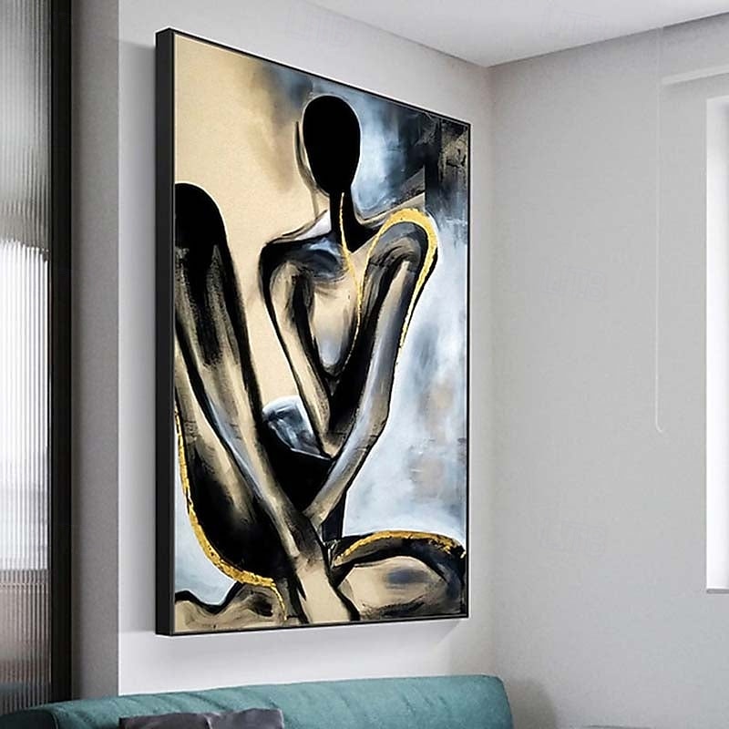 Canvas wall Art Abstract Painting of A Woman for The Wall Posters and Prints Modern Wall Art for The Living Room Home Decor