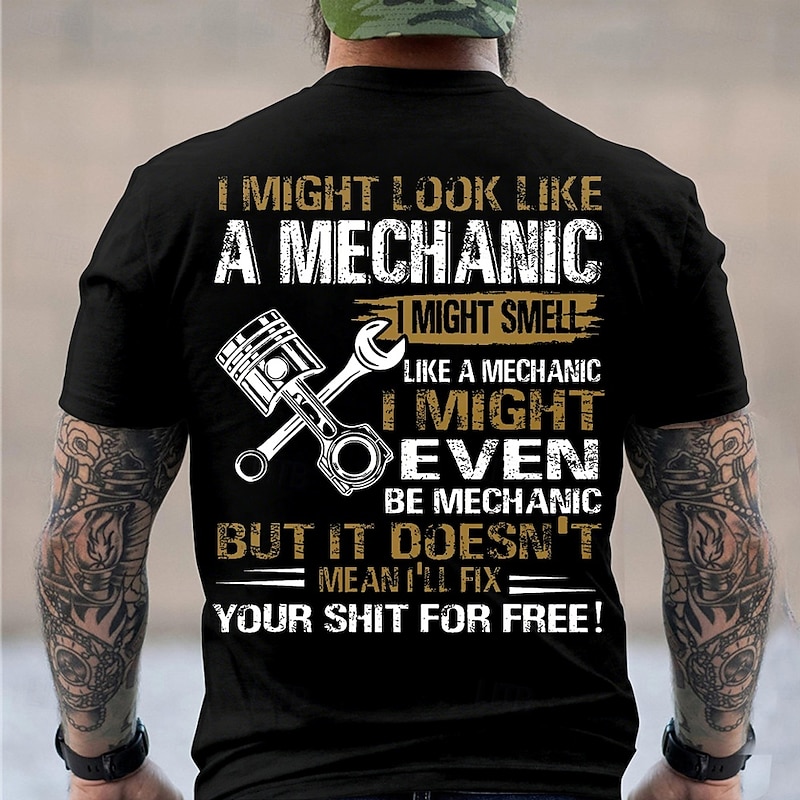 Men's Backprint T Shirt Short Sleeve T shirt 3D Print Crew Neck Shirt Fashion Daily Street Daily Black Summer Spring Clothing Apparel S M L XL XXL XXXL