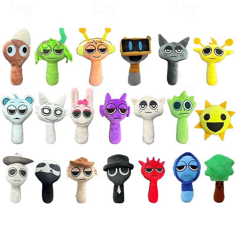 Sprunki Game Plush Sprunki Toys PlushSoft Stuffed Animal Pillow Doll Christmas Birthday Gifts for Adult Kids