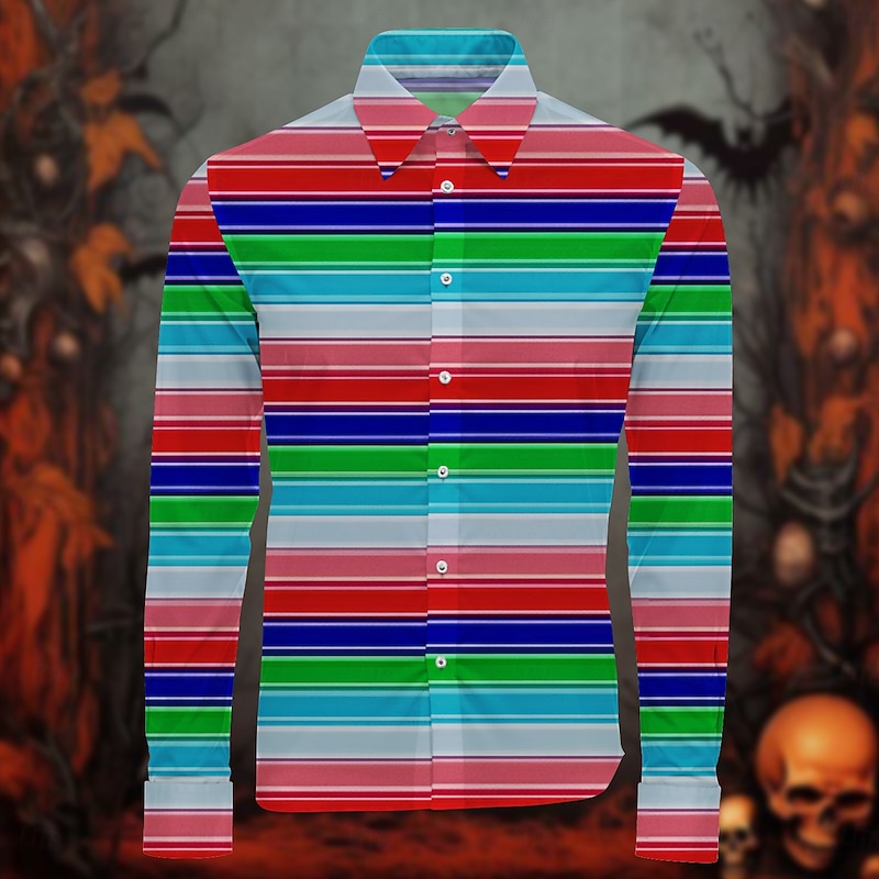 Chucky Chucky Scary Doll Blouse / Shirt Character Graphic For Men's Adults' Halloween Carnival 3D Print Party Casual Daily2