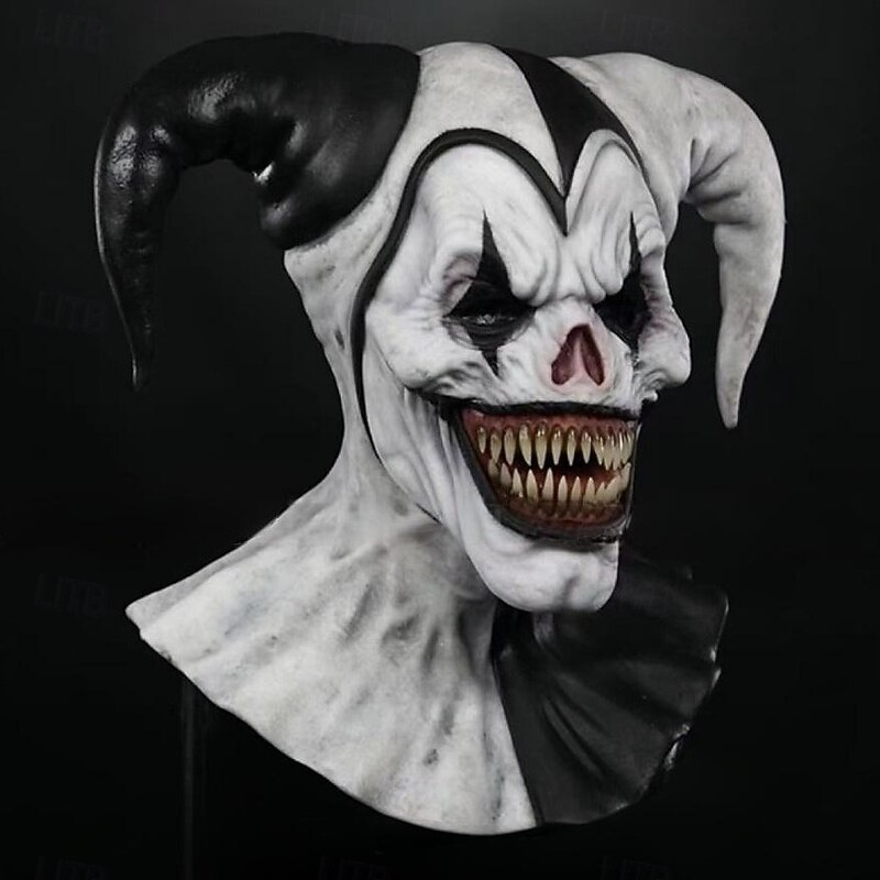 Joker Clown Halloween Mask Horror Scary Full Head Adults' Unisex Halloween Carnival Performance Party Easy Halloween Costumes Dress Up4