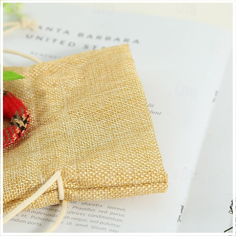 Christmas Party Supplies Holiday Decoration Santa Claus Red Wine Bag Christmas Sticker Decor Wine Bottle Cover Festive Holiday Celebration Accessory for Home Party2