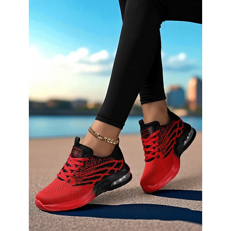 Women's Flyknit Running Sneakers – Lightweight Lace-Up Athletic Shoes for Gym, Jogging and Street Style3