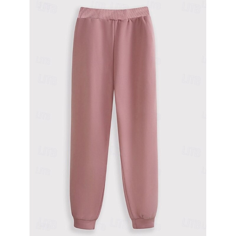 Women's Daily Sweatshirt Long Sleeve Crew Neck Round Neck Graphic Letter Drawstring Print Casual Black Pink Blue Fall Regular Fit3