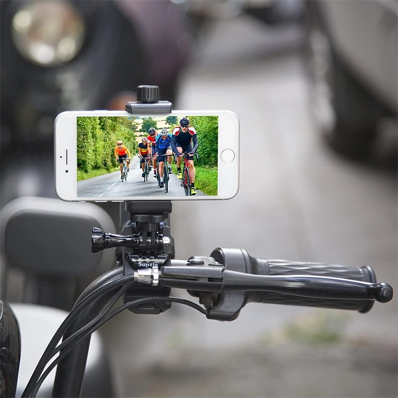 Phone Holder Desk Gooseneck Mount Cell Phone Clamp Clip for Pole Mount Stand Compatible for iPhone 16 Plus iPhone 15 Pro 14 Plus Xs Max XR X 8 7 6 6s Plus and Other 4-7'' Device2