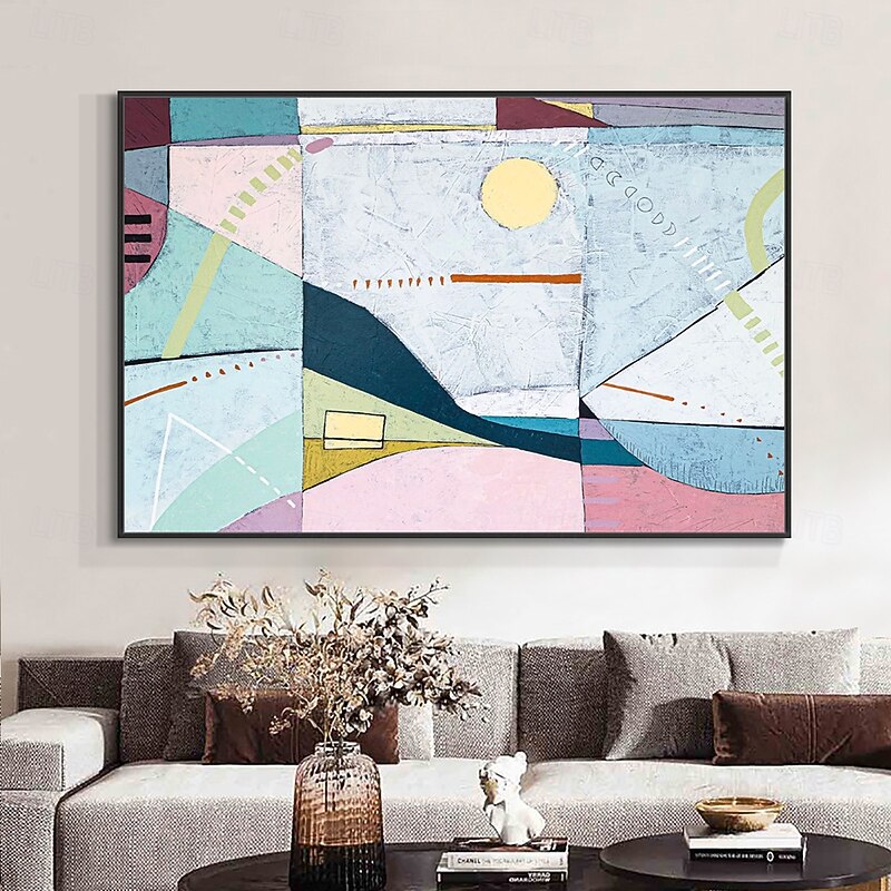 Mintura Handmade Texture Abstract Colorful Oil Paintings On Canvas Wall Art Decoration Modern Picture For Home Decor Rolled Frameless Unstretched Painting3