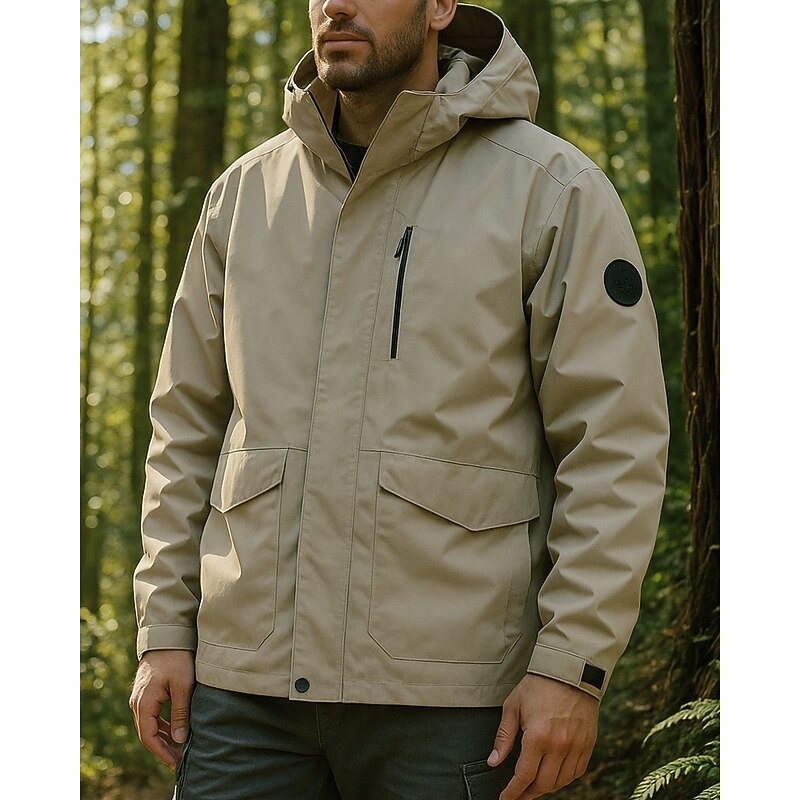 Men's Windbreaker Hiking Jacket rain coat Outdoor Waterproof Windproof Lightweight Hiking Outfits Hiking Clothes Spring Autumn / Fall Top Camping / Hiking / Caving Running Black Pink Green4