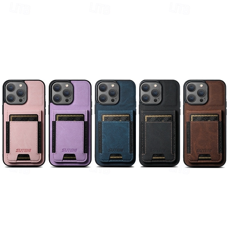 Phone Case For iPhone 17 Pro Max 17 Air 16 16 Plus iPhone 16 Pro 16 Pro Max 15 15 14 Pro Max Plus 14 Plus 13 Pro Max Wallet Case with Stand Holder Card Slot Shockproof Retro TPU PU Leather2