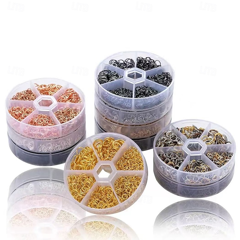 960PCS O-Ring Jump Rings Connectors – Metal Open Rings for DIY Jewelry Making, Bracelets, Earrings & Necklaces
