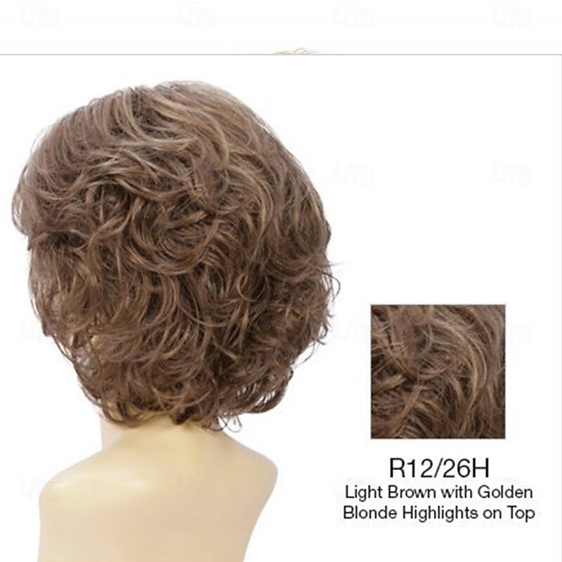 Women’s Short Copper Brown Layered Pixie Wig with Bangs Natural Looking Realistic Synthetic Hair Heat Resistant Elegant Daily Wear Fashion Style4