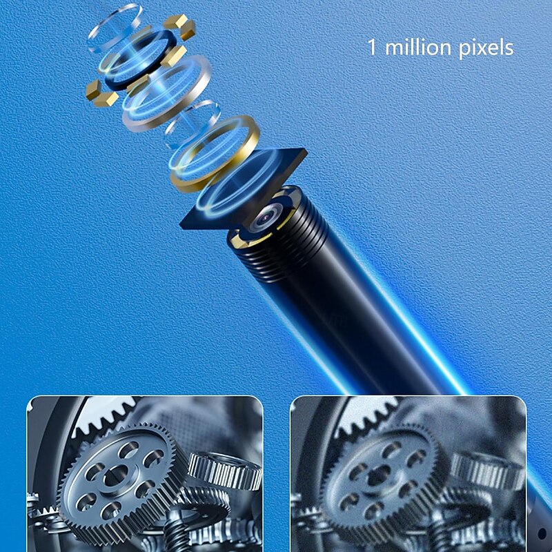 Industrial Borescope for Android, 200W Pixel Endoscope with 25FPS Image Transmission, IP67 Waterproof, TYPE-C Interface, MFI Certified, Ideal for Automotive and Home Inspections4