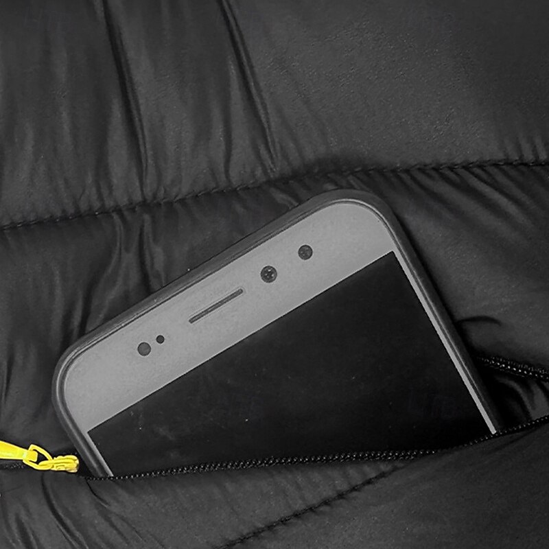 Men's Winter Coat Puffer Jacket Padded Jacket Pocket Polyster Vacation Daily Wear Date Regular Fashion Casual Comfortable Thermal Warm Winter Solid / Plain Color Black Dark Blue Gray Puffer Jacket4