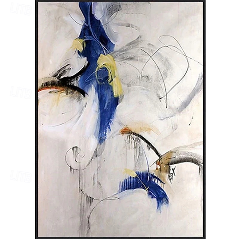 Abstract Mural Vertical, 100% Hand-Painted Paint, Modern Creative Decorative Painting, Gift Oil Painting, Living Room, Bedroom2