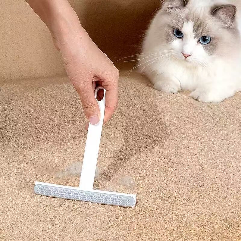 2PCS 2-in-1 Double-Sided Pet Hair and Lint Remover Brush – Portable TPR Material Fur Remover for Furniture, Clothing, and Carpets