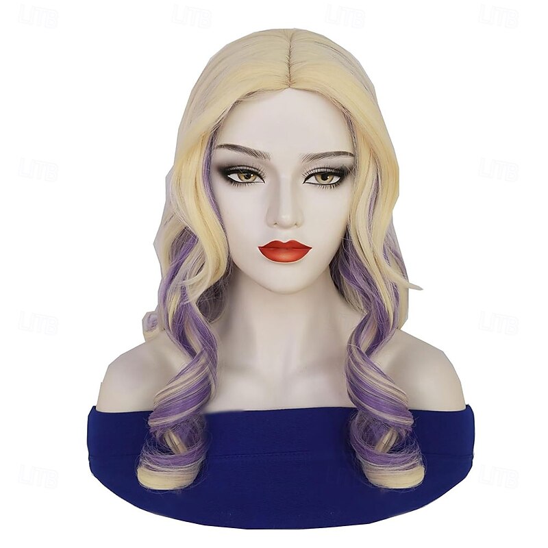 Zombies Addison Cosplay Wig Nova Addison Costume 3D Print Wristband Props for Halloween Party Accessories (Style 5 Medium)