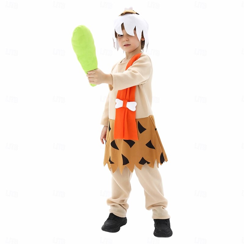 Winifred Wilma Halloween Outfits Halloween Group Couples Costumes Flintstone Funny Costume Adults' Boys' Girls' Halloween Carnival Performance Party Easy Halloween Costumes Dress Up2