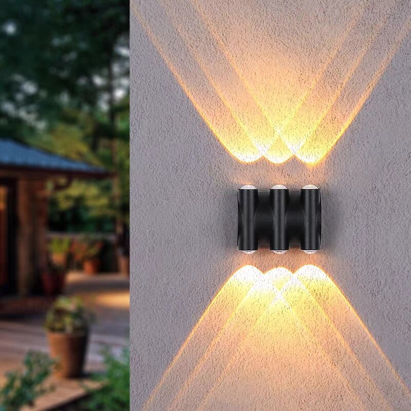 LED Outdoors Wall Lamp Up/Down Lighting Indoor Waterproof IP65 Wall Lamp Modern Bedroom Lamp