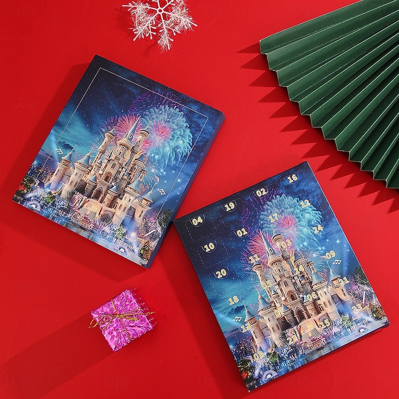 Christmas Advent Calendar Bracelets 2025 for Girls, Purple Style 24 Days DIY Jewelry Making Kit with 22 Charm Beads and 2 Adjustable Bracelets, Xmas Countdown Gift for Kids Teens Women4