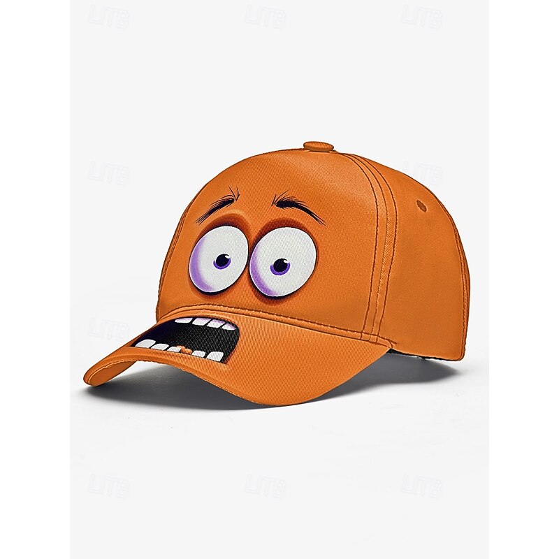 Men's Cartoon Face Baseball Cap – Fun 3D Eyes and Open Mouth Design, Available in Multiple Colors, Perfect for Casual and Outdoor Wear4