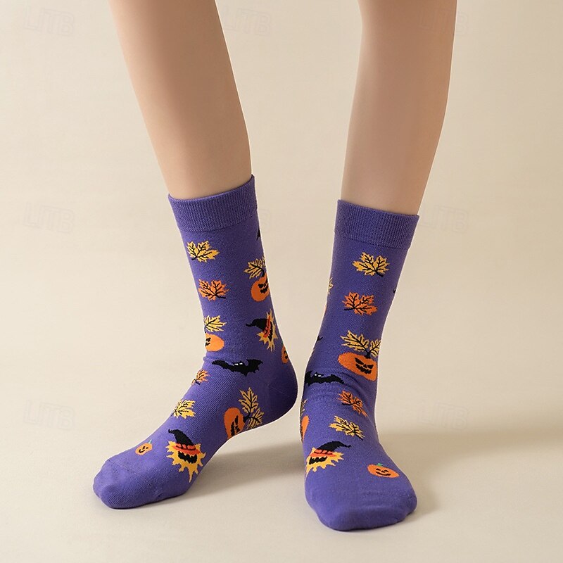Creative Cotton Socks with Owl Design, Funny Mid-Calf Socks for Men and Women, Autumn Winter New Fashion, Trendy INS Style European and American Casual Socks3