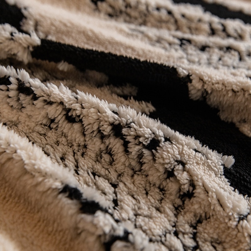 Couch Covers for Pets Dog Sofa Washable 3 Seater Sofa Cover Black Grey Stripe Jacquard Rversible Couch Protector for Dogs Cats Modern Furniture Slipcover with Tassel3