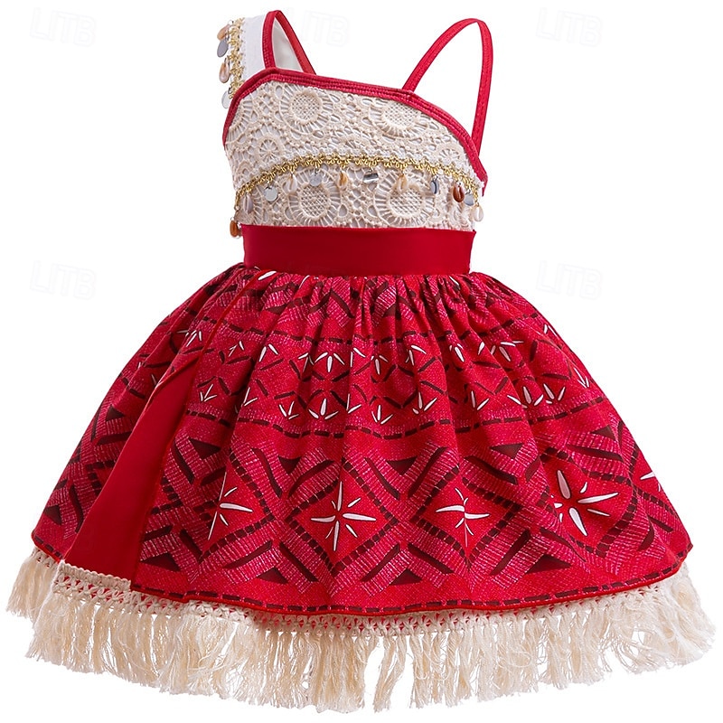 Moana Princess Moana Dress Costume Movie TV Theme Costumes Movie Cosplay for Girls' Kid's Carnival Children's Day World Book Day Party Birthday Beach3