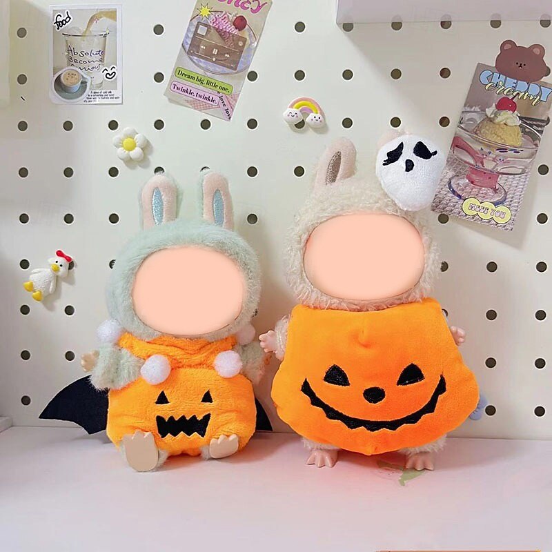 Doll Halloween Pumpkin Clothes Doll Clothes Set Cute Costume Dressing Outfits Accessories for 6.69 Inch Doll (NO DOLL)4