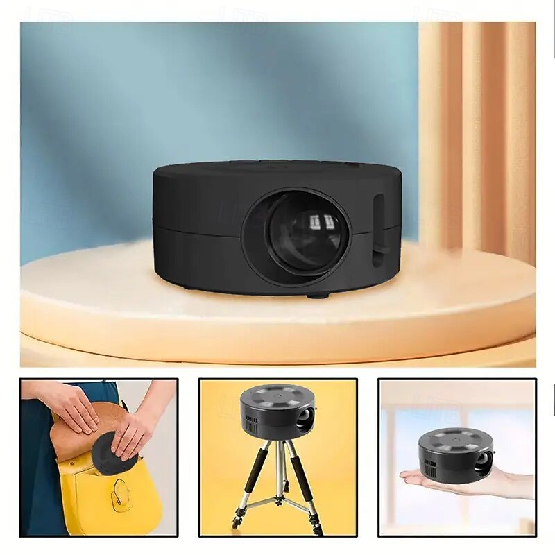Mini Portable Projector S1 Enjoy Home Theater Anywhere - Compatible with Smartphones Laptops HDMI USB and SD Cards3