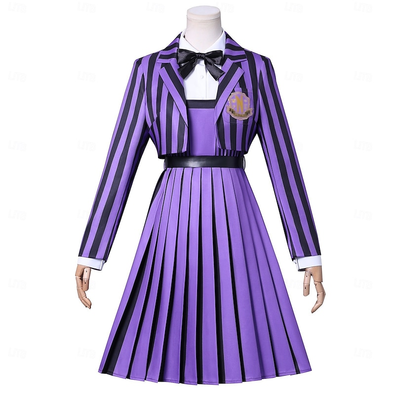 Gothic Horror Dark Academia Costume School Uniform Fancy Dress Cosplay Movie Cosplay for Women's Adults Halloween Carnival Performance Party Dress