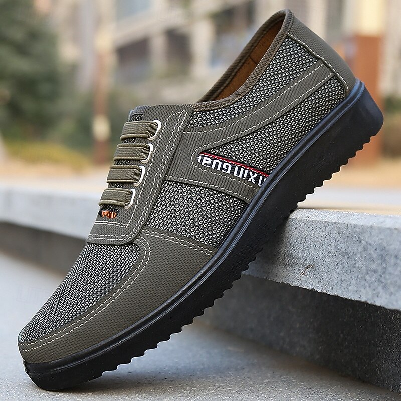 Men's Breathable Mesh Casual Walking Shoes – Lightweight Slip-On Sneakers for Seniors, Outdoor Activities and Summer Days2