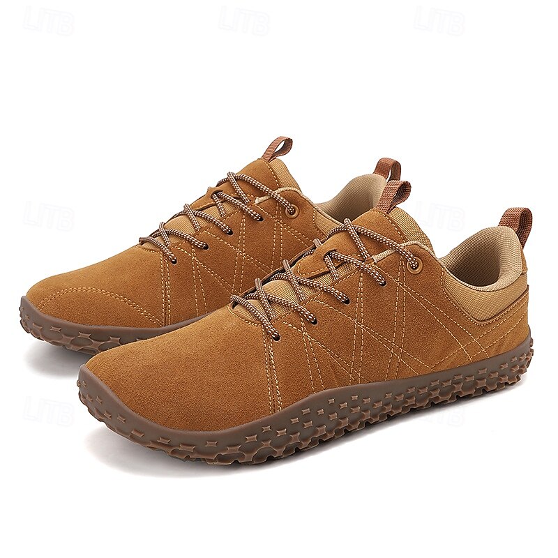 Men's Brown Casual Sneakers with Non-Slip Sole – Comfortable Outdoor Sport Shoes for Walking, Hiking and Daily Wear4